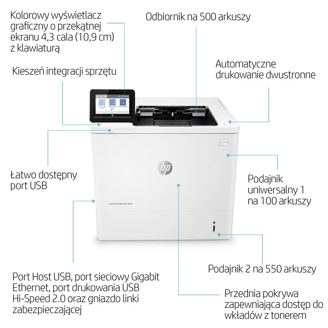 Принтер HP LaserJet Enterprise M611dn Photo 14