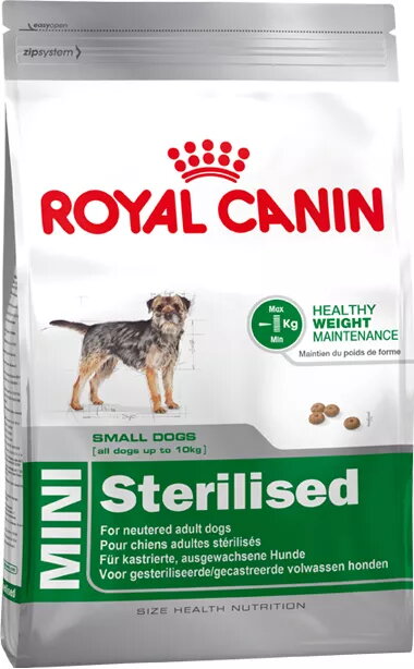 Kbarība suņiem sausā Royal Canin MINI