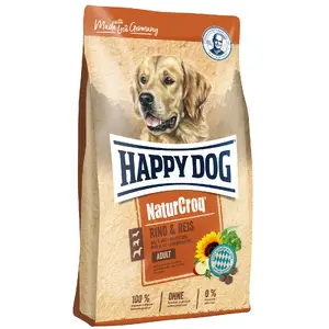 Dry Dog Food happy dog NaturCroq Rind & Reis 4 kg — Adult, Beef & Rice