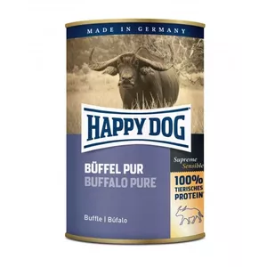 Wet dog food can, happy dog Buffalo Adult 400 g, for adult dogs, single-serving