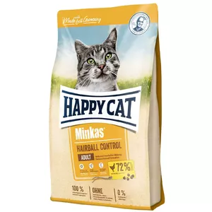 Dry cat food Happy Cat Minkas Hairball Control 10 kg — Adult, with antioxidants