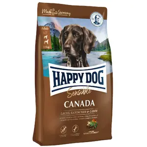 Сухой корм для собак Happy Dog Supreme Sensible Canada — Взрослым 1 кг, ягнёнок, картофель, кролик, лосось, средние породы