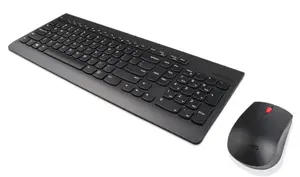 Клавиатура и мышь Lenovo GX30N81776 — полноразмерная чёрная клавиатура (424×155×20 мм) с nano-приёмником, мышь 1200 DPI