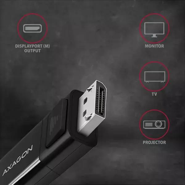 Video cable adapter Axagon RVC-DPC Photo 3