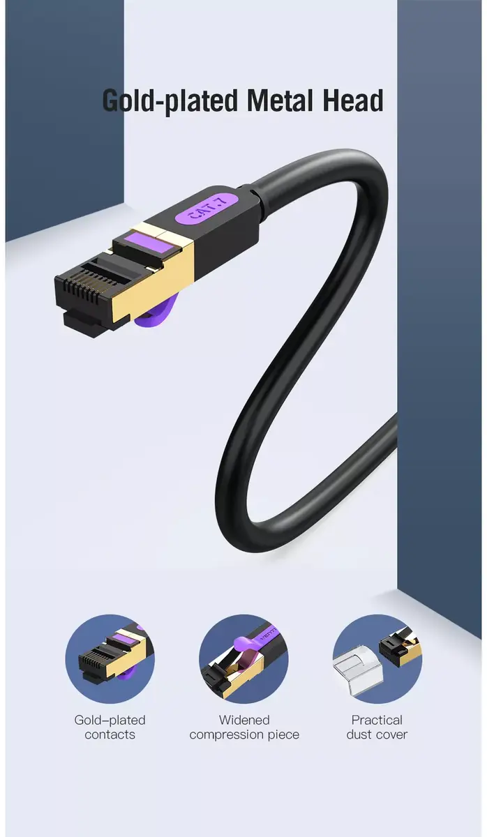 Tīkla kabelis Vention Cat.7 SFTP Patch Cable Photo 9