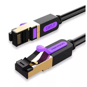 Network Cable Vention Cat.7 SFTP Patch Cable RJ-45 1.5m Black