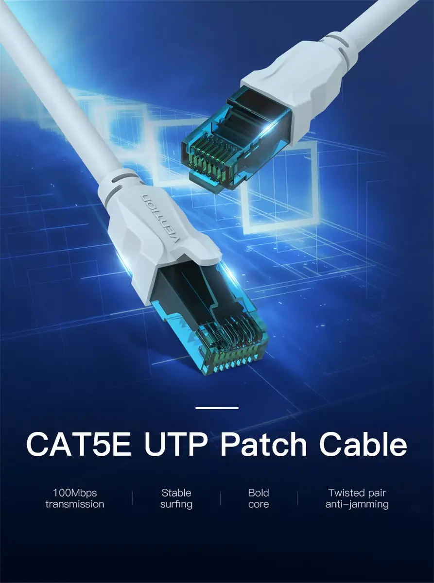 Сетевой кабель Vention Cat.5E UTP Patch Cable Photo 2