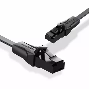 CAT6 UTP plakanā savienojuma kabelis melns 1,5 m