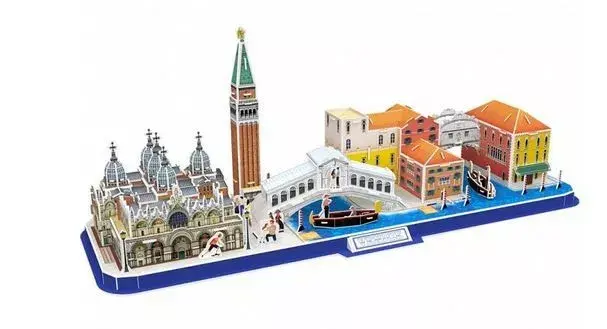 3D puzle cubicfun City Line Venice — 98 detaļas Photo 2