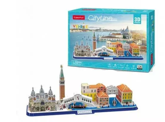 3D puzle cubicfun City Line Venice — 98 detaļas Photo 3