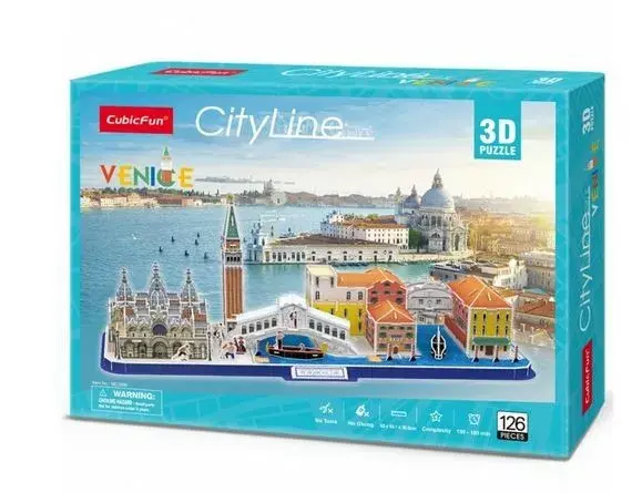 3D puzle cubicfun City Line Venice — 98 detaļas Photo 5