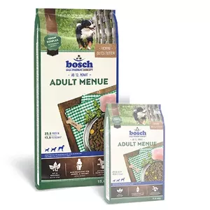 Сухой корм для собак Bosch ADULT MENUE 15 кг — курица, для взрослых, белок 23,5%, жир 13,5%