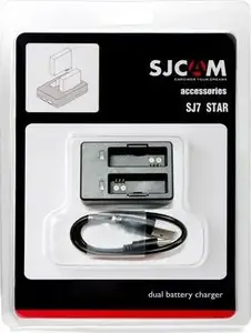Lādētājs dual SJCam priekš SJ7 — SJCam 2060 dubultlādētājs SJ7 akumulatoriem