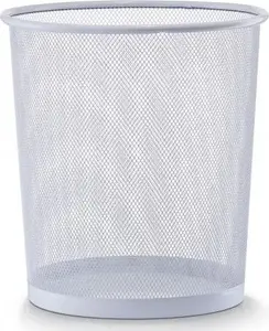 Trash bin ZELLER 17716 — 14.0 l, white, compact kitchen and bathroom waste container