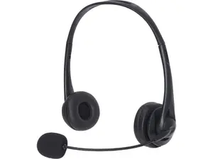 Sandberg USB Office Headset Binakulāra vadu uzliekama ar mikrofonu melna