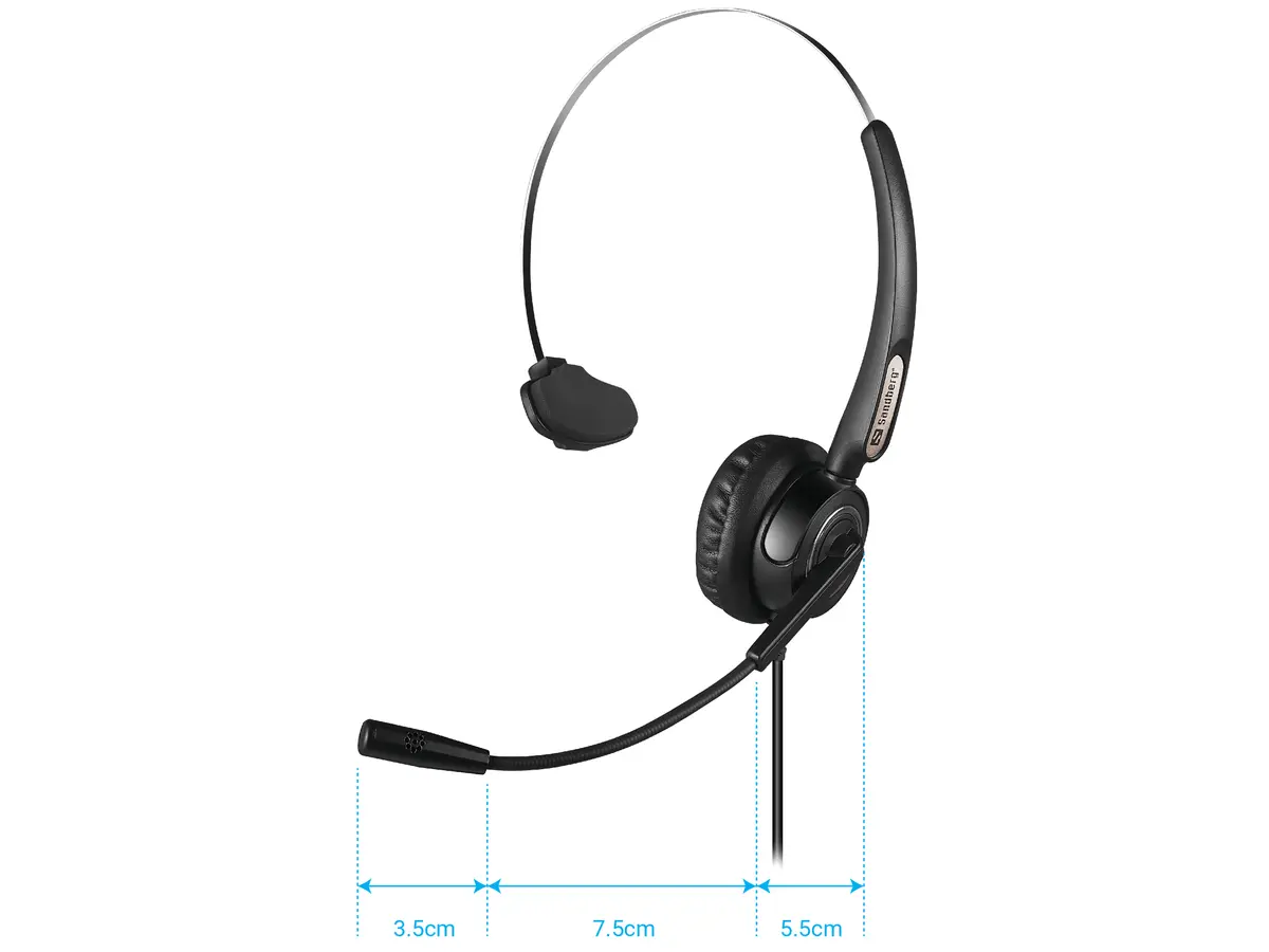 Austiņas Sandberg USB Office Headset Pro Mono Photo 3