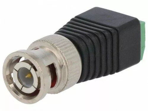 BNC vīriešu adapters uz spaiļu bloku