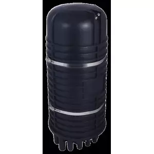 Fiber optic closure electro base DOMO QV/FOV5-480F-H/WT — 480 fiber splices, 16 heat-shrink ports, vertical design