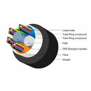 Сетевой кабель Ārdarbu 144 оптический волоконный кабель - 144 волокна Multitube Duct SM LT-MTPL-144F-E1596