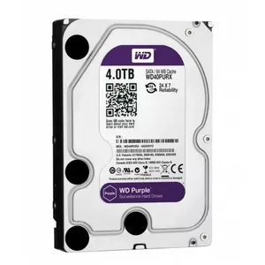 4.0TB HDD SATA Purple series for video surveillance — 3.5" drive, 4.0 TB, SATA III