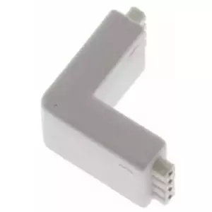 Connector L‑type 90° for 10 mm RGB LED strip, bousval‑electrique STRIP-CON-RGBL90