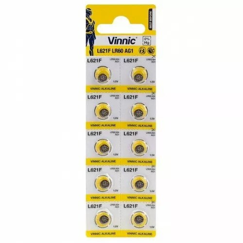 Sārmaina poga-baterija Vinnic BATG1.VNC10 LR621