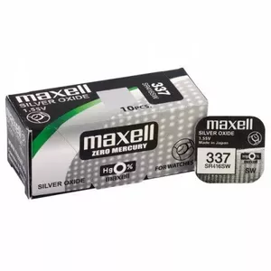 Button Cell Battery Maxell BAT337.MX1 SR416SW 1.55V Silver Oxide