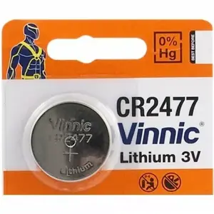 Litija monšūnu baterija CR2477 Vinnic — 3 V, iepakojumā 1 gab.