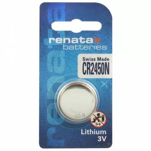 Monētas tipa litija baterija Renata CR2450N