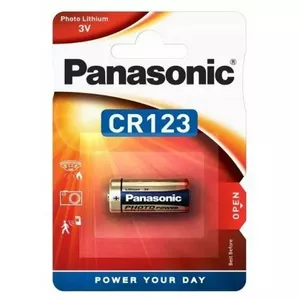 Baterija Panasonic CR123 3V 1400mAh — viena šūna