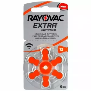Hearing aid battery Rayovac Extra Advanced PR48 (Size 13) 1.45V zinc-air 6-pack