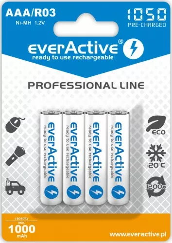 Uzlādējamas Ni-MH baterijas everActive AKAAA.eA