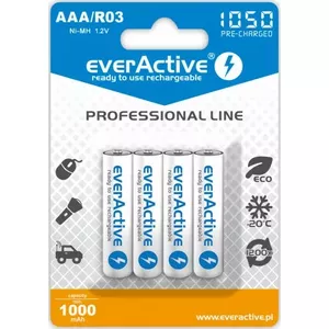 Перезаряжаемые аккумуляторы everActive AKAAA.eA.PL4 Ni-MH 1.2В 1050 мА·ч набор 4 шт.