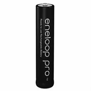 Uzlādējama Ni‑MH AAA baterija Eneloop Pro BK‑4HCDE 1.2V — augstas ietilpības šūna