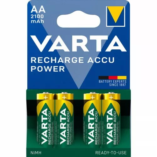 Uzlādējamas Ni‑MH AA baterijas Varta READY2USE