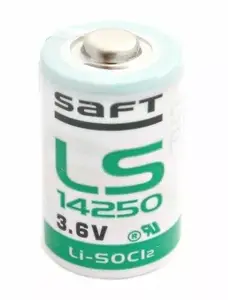 Lithium Battery SAFT LS14250 1/2AA 3.6V - single cell, 1 g