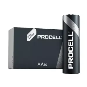 Alkalīna baterija AA Duracell Procell PC1500 1,5 V — iepakojums 10 gab.