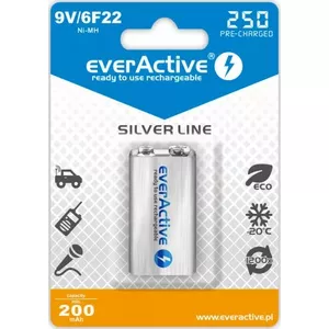 Перезаряжаемая Ni‑MH батарея everActive AK9.eA.SL1 8.4В 250мА·ч