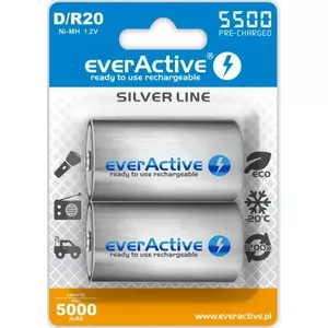 Rechargeable Ni‑MH AA battery pack everActive AKD.eA.SL2 1.2V 5500mAh (2 pieces)