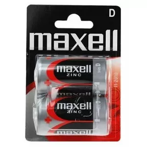 Cinka ogļu D tipa akumulators Maxell BATD.ZN.MX2 1.5V — 2 gab.