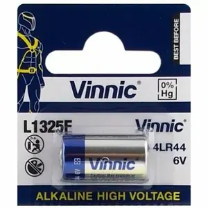 Alkaline 4LR44 Vinnic 544A battery — 1 pack, 6V