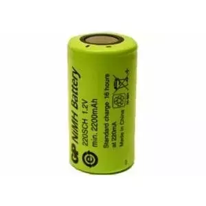 Uzlādējams SC NiMH akumulators GP 220SCH 2200mAh 1.2V Ø23.0×43.0mm