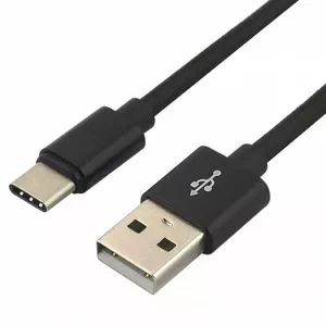 Kabelis USB-C uz USB-A everActive CBB-1CB 1 m — USB-C 3.0 male uz USB-A male, melns
