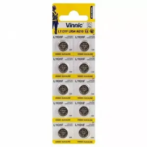 Battery Vinnic G10 (LR1130/189) Alkaline button cell pack of 10