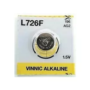 Alkaline Button Cell Battery Vinnic G2 LR726, 1 pc, 1.5V