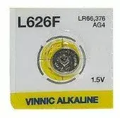 Button cell battery Vinnic G4 LR626 Alkaline 1 pc, 1.5V