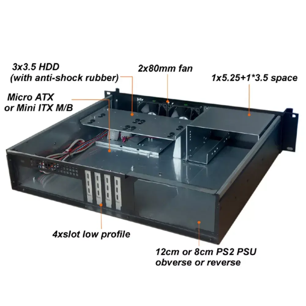 TECHLY I-CASE IPC-240L 2U server rack case Photo 4