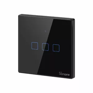 Wall-mounted smart switch Sonoff T3 EU TX 3-channel Wi‑Fi RF 433 — touch panel, 3 independent circuits