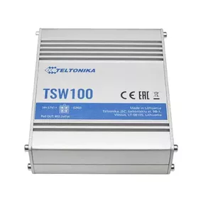 Teltonika TSW100 network switch Gigabit Ethernet (10/100/1000) Power over Ethernet (PoE) Blue, Metallic
