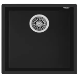 Flush-mounted sink TEKA Square 40.40 TG 115230025 — Tegranite single-bowl, high resistance surface
